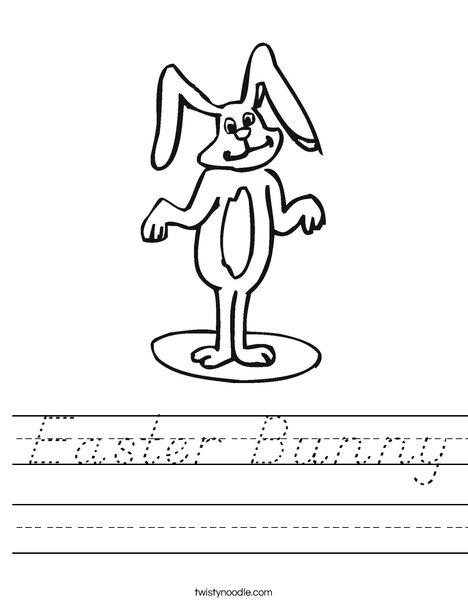 Peter Cottontail Worksheet