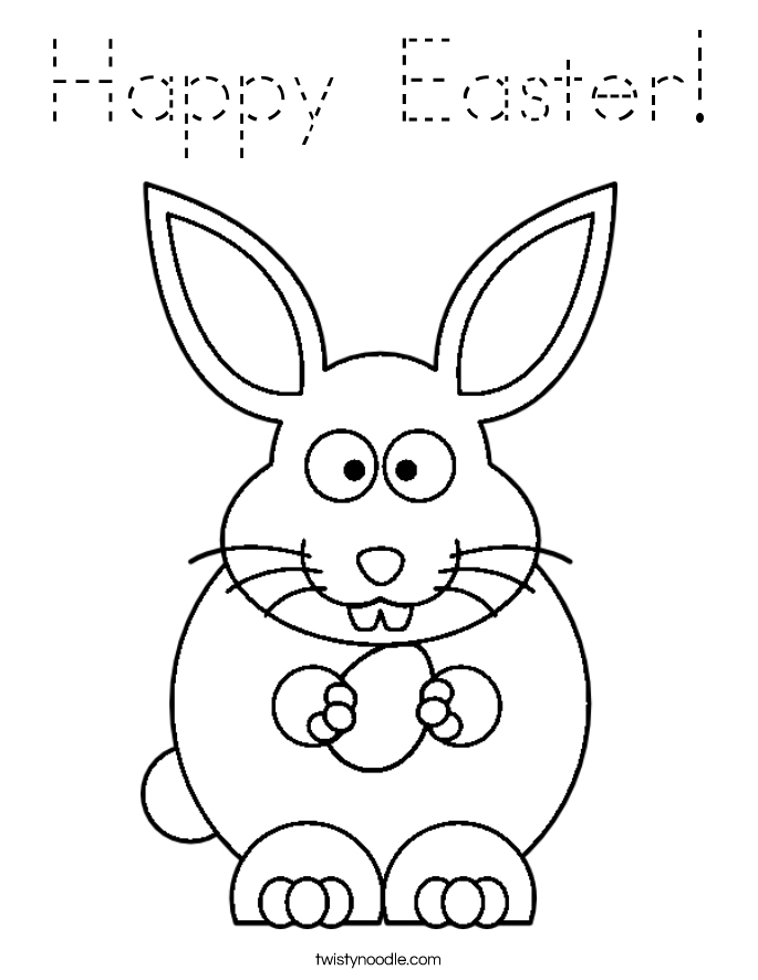 Happy Easter! Coloring Page