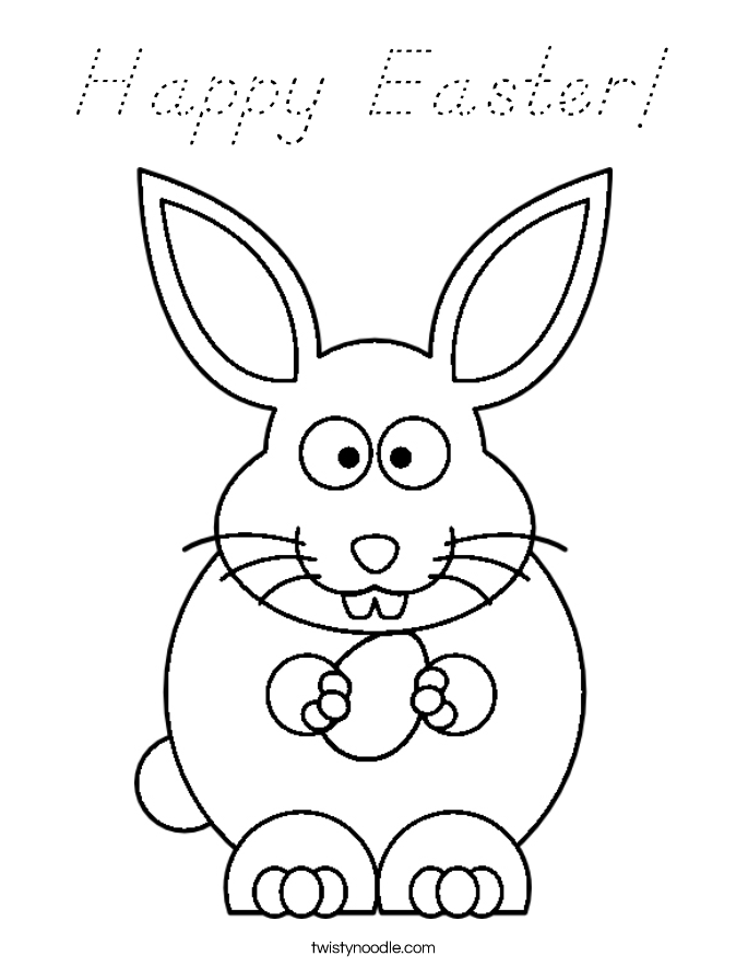 Happy Easter! Coloring Page