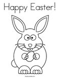 Happy Easter! Coloring Page