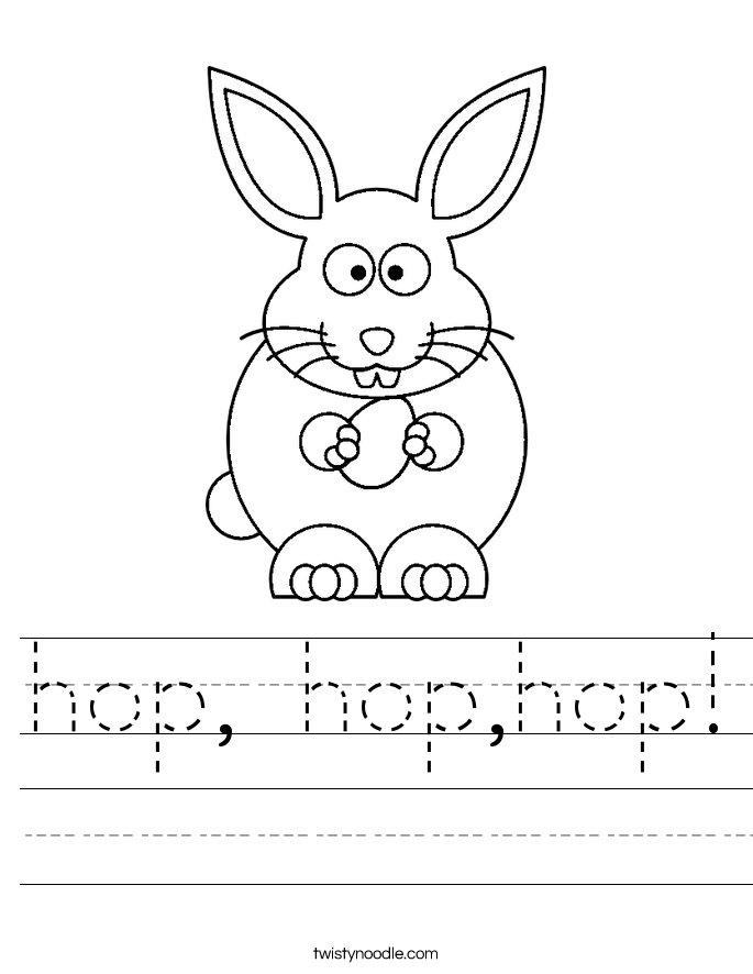 hop, hop,hop! Worksheet