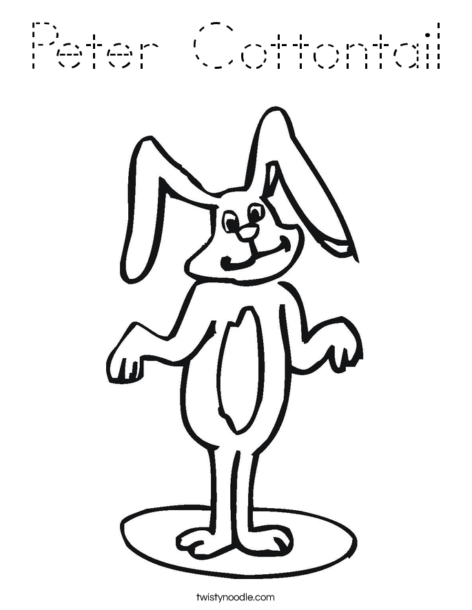 Peter Cottontail Coloring Page