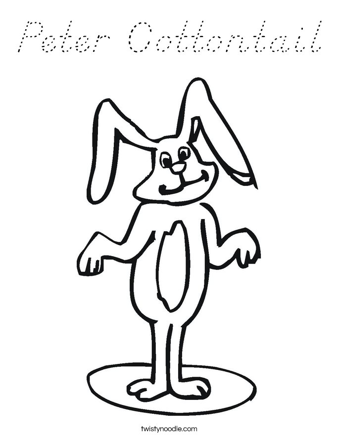 Peter Cottontail Coloring Page