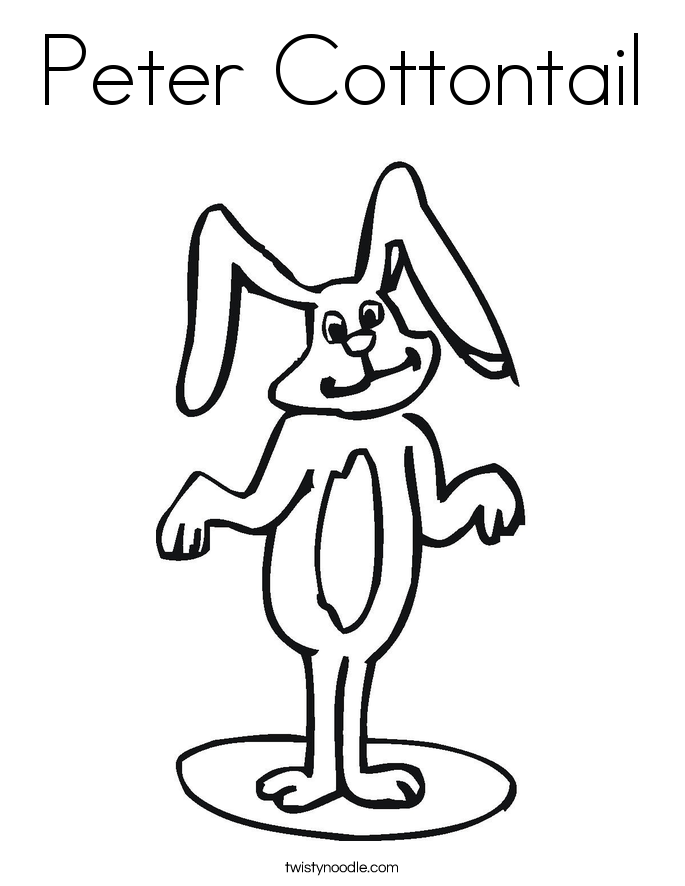 Peter Cottontail Coloring Page