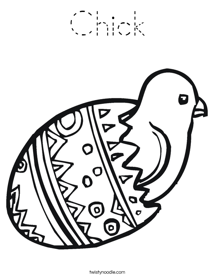 Chick Coloring Page