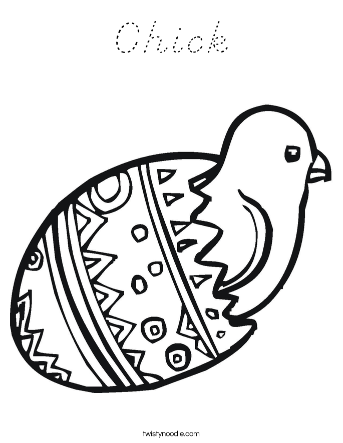 Chick Coloring Page