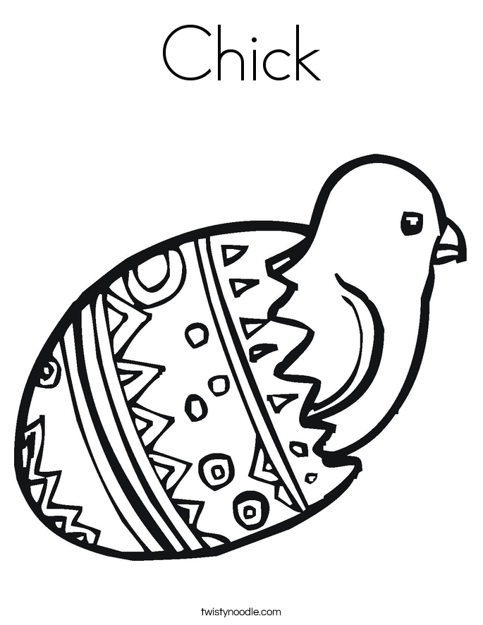 Chick Coloring Page