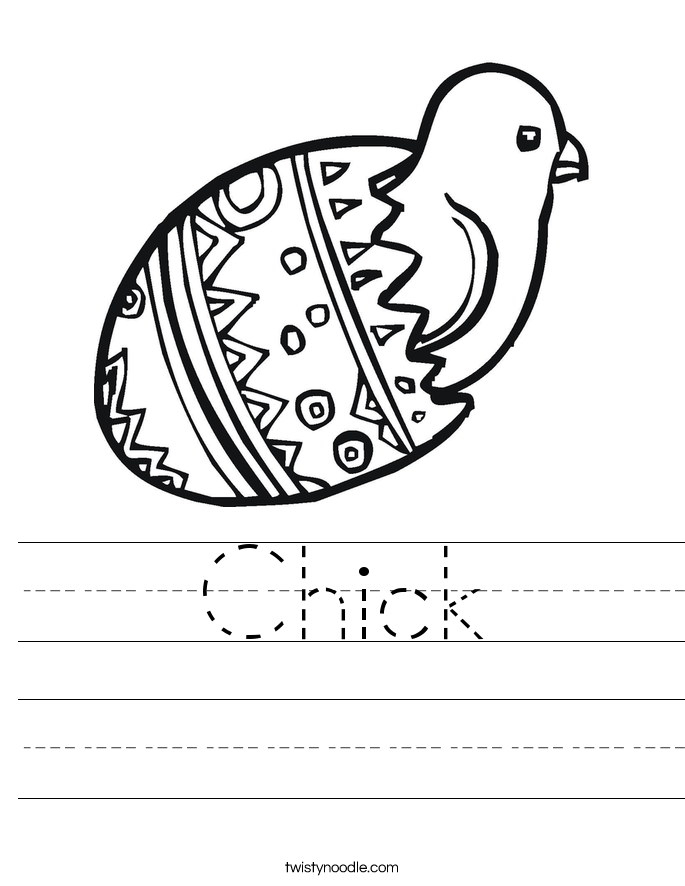 Chick Worksheet