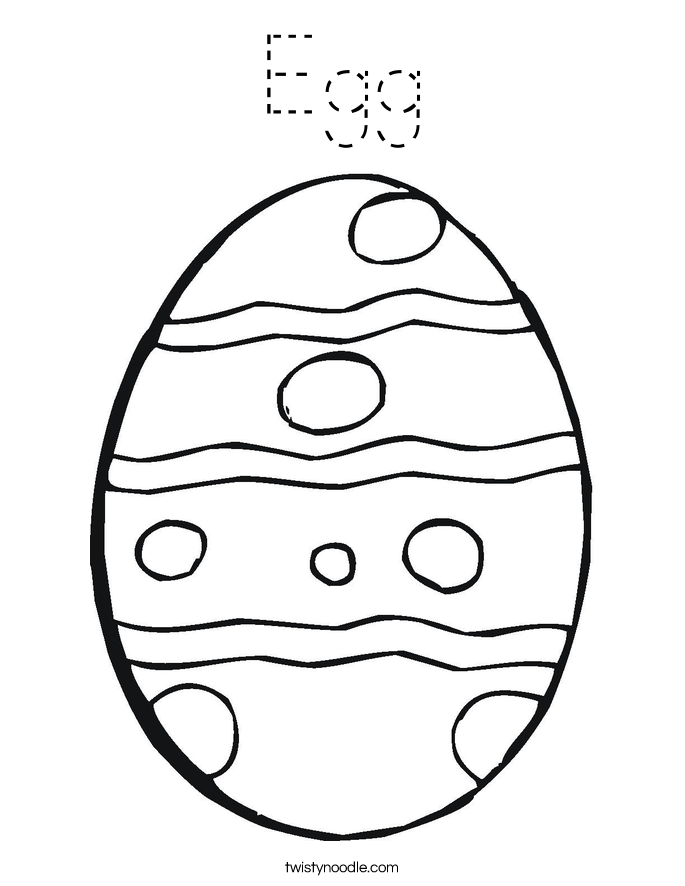 Egg Coloring Page