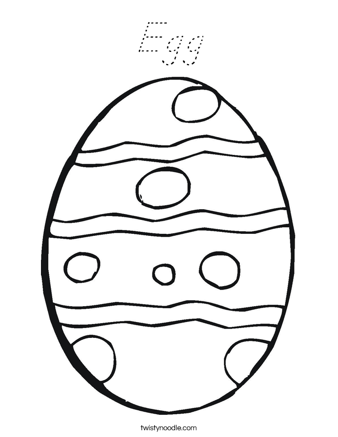 Egg Coloring Page