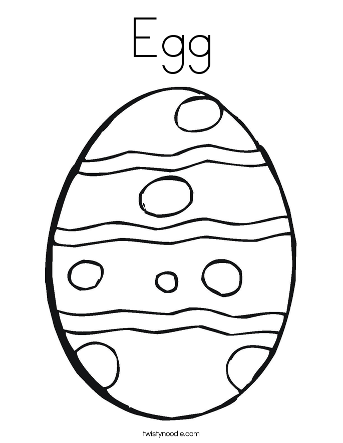 Egg Coloring Page