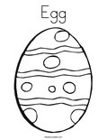 Egg Coloring Page