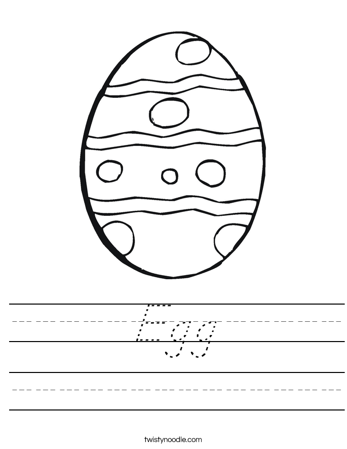 Egg Worksheet