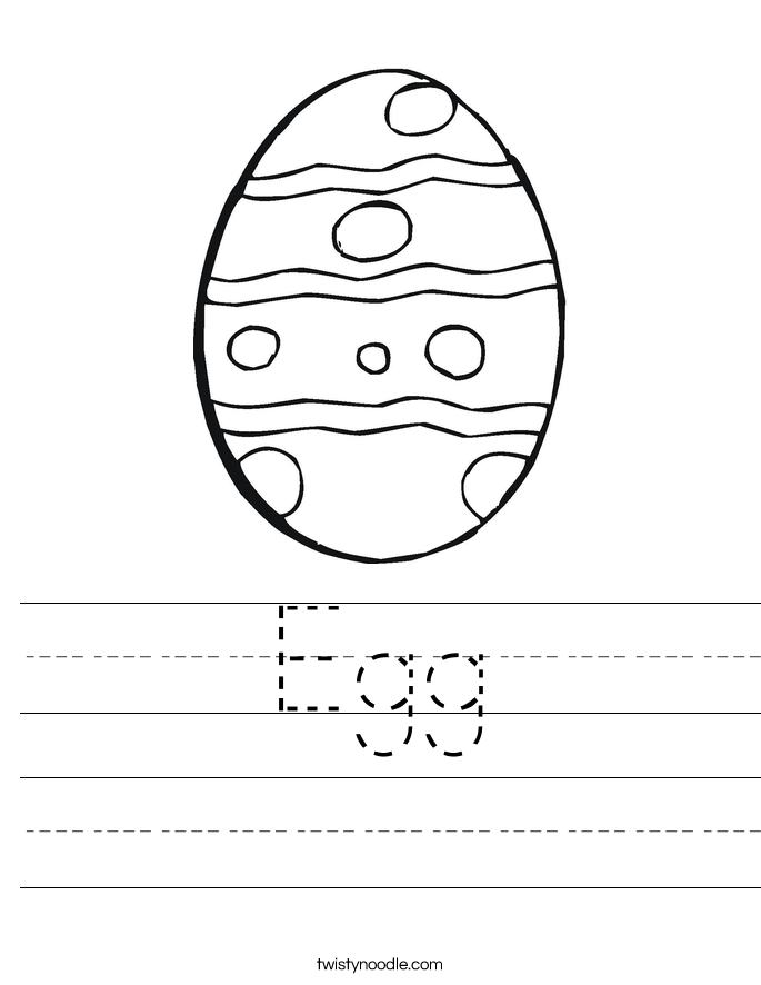 Egg Worksheet