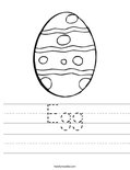 Egg Worksheet