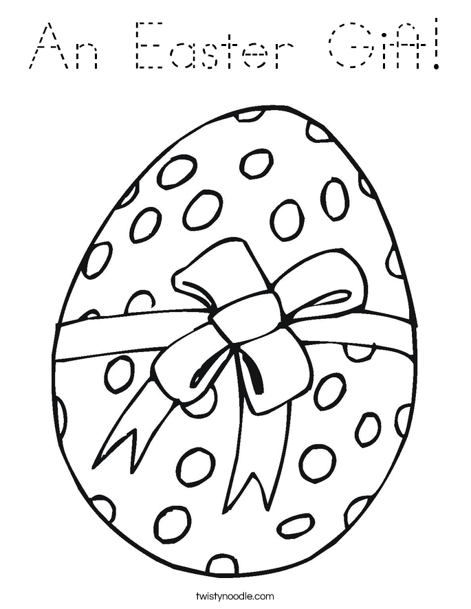 An Easter Gift! Coloring Page