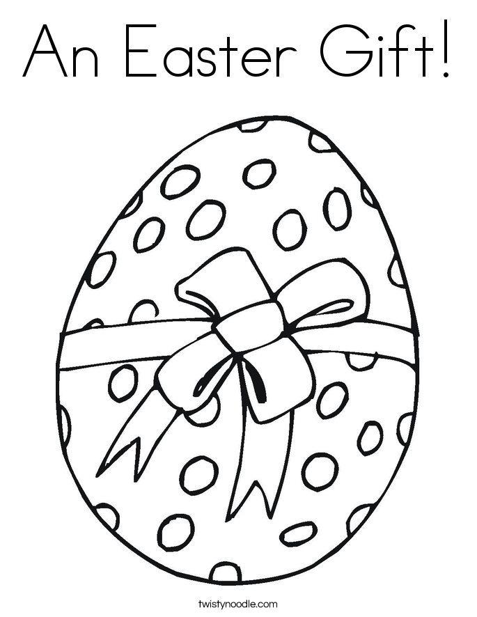 An Easter Gift! Coloring Page