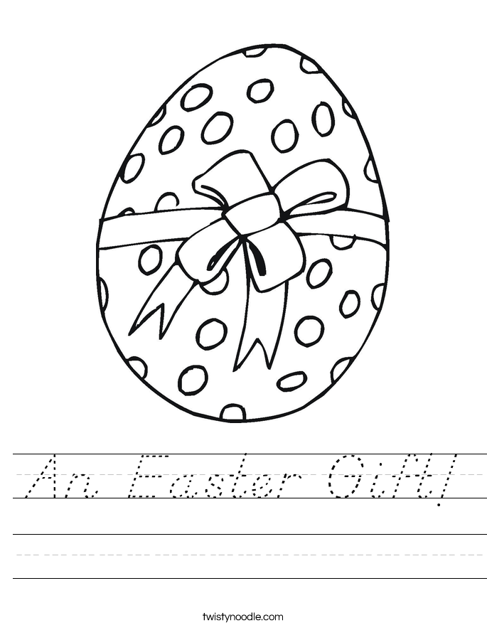 An Easter Gift! Worksheet