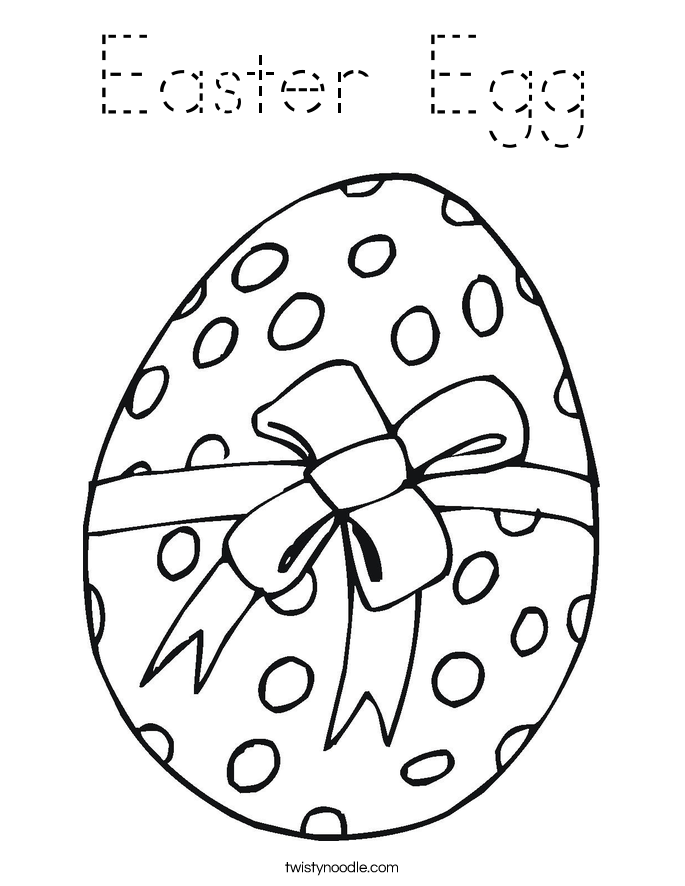 Easter Egg Coloring Page