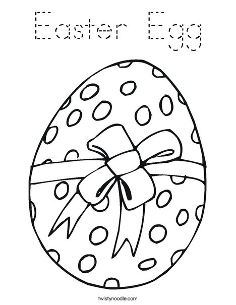 Easter Egg Gift Coloring Page