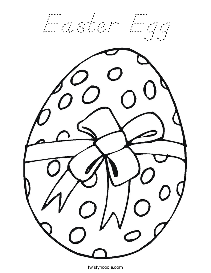 Easter Egg Coloring Page