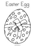 Easter Egg Coloring Page