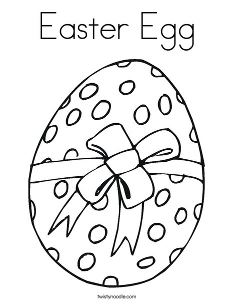 Easter Egg Gift Coloring Page
