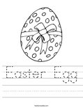Easter Egg Worksheet