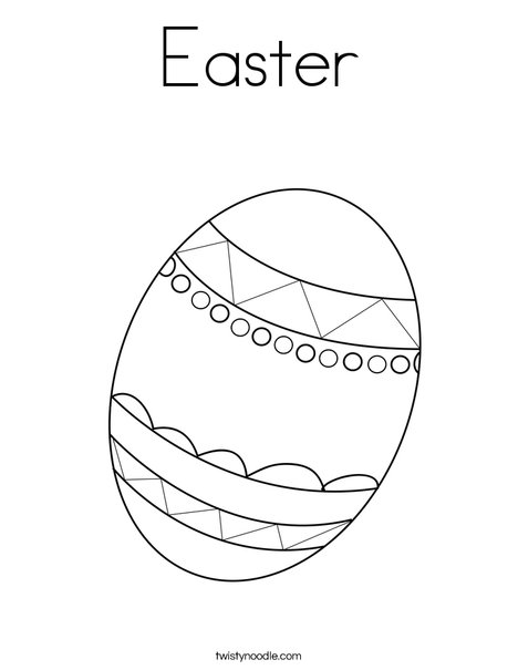 Easter Egg Coloring Page