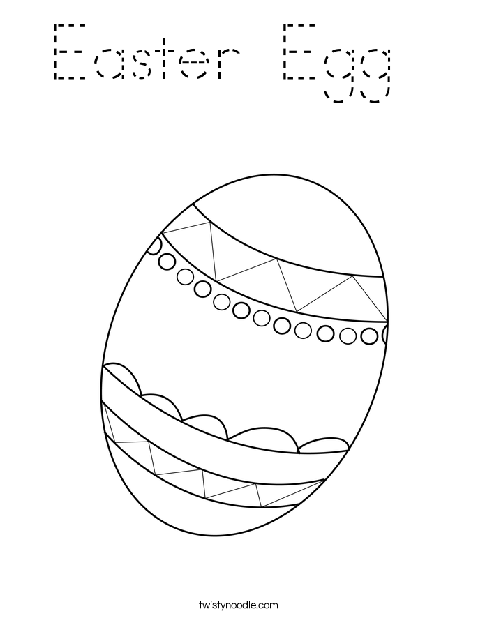 Easter Egg  Coloring Page