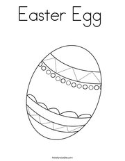 Easter Egg Coloring Page