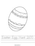 Easter Egg Hunt 2:00 Worksheet