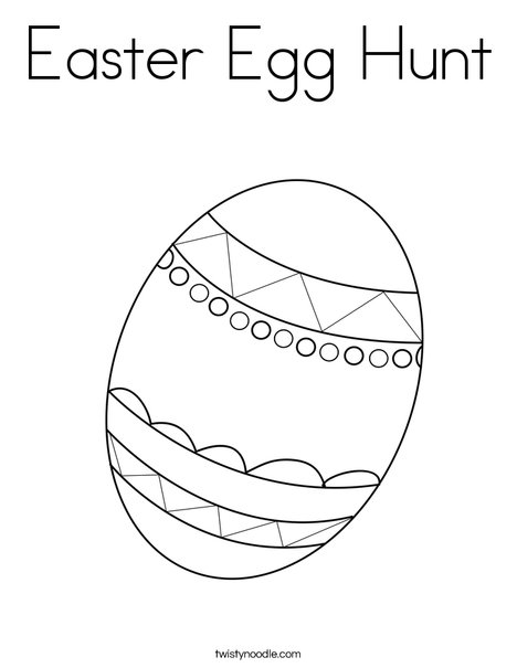 Easter Egg Coloring Page