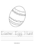 Easter Egg Hunt Worksheet