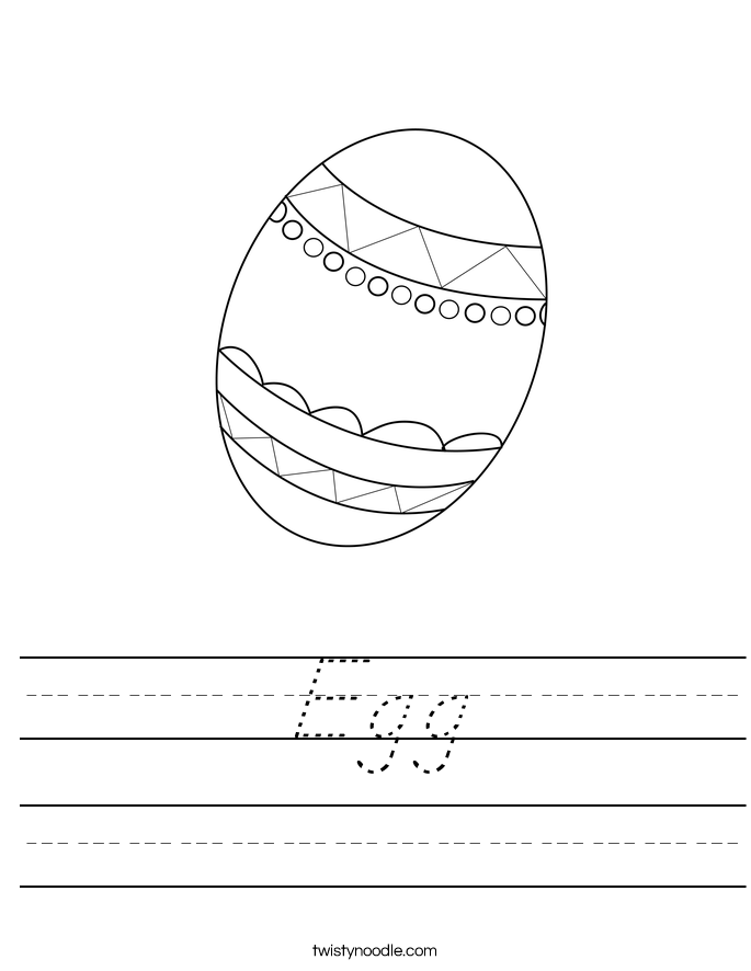 Egg Worksheet