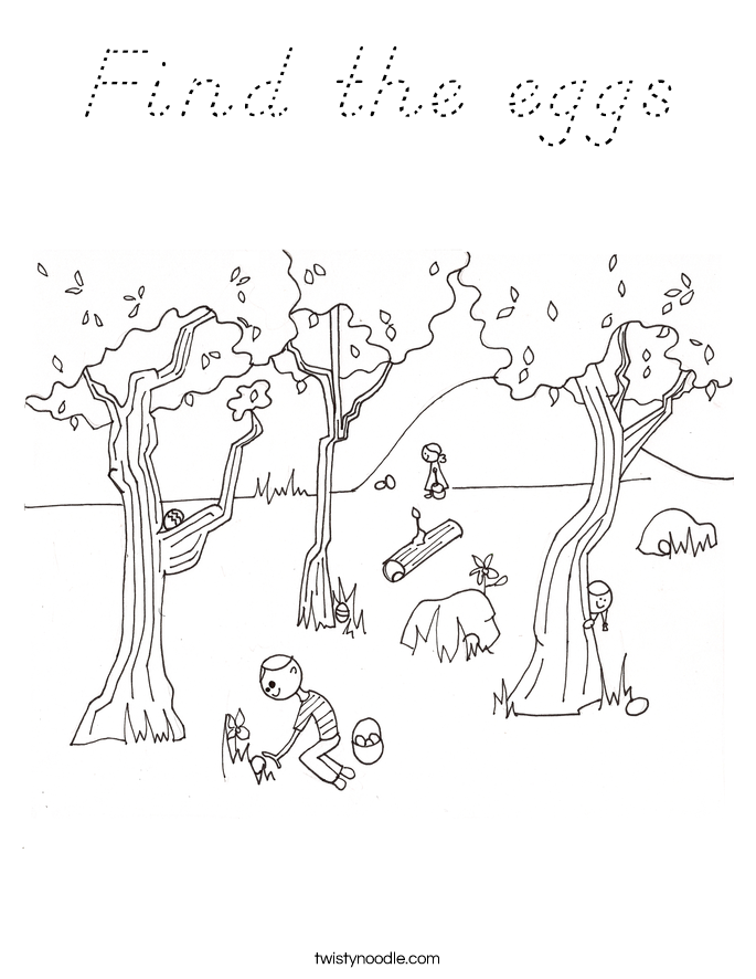 Find the eggs Coloring Page