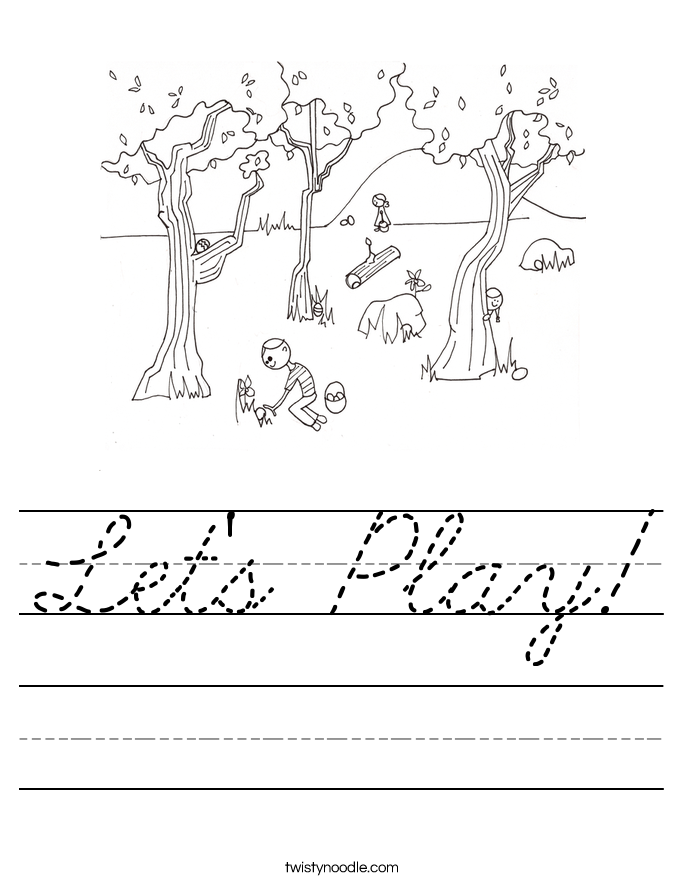 Let's Play! Worksheet