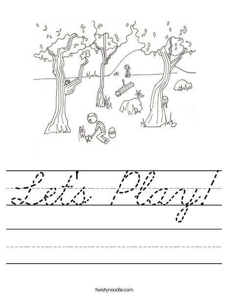 Easter Egg Hunt Worksheet