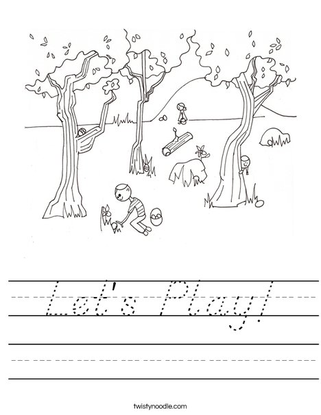Easter Egg Hunt Worksheet