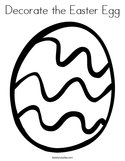 Decorate the Easter Egg Coloring Page