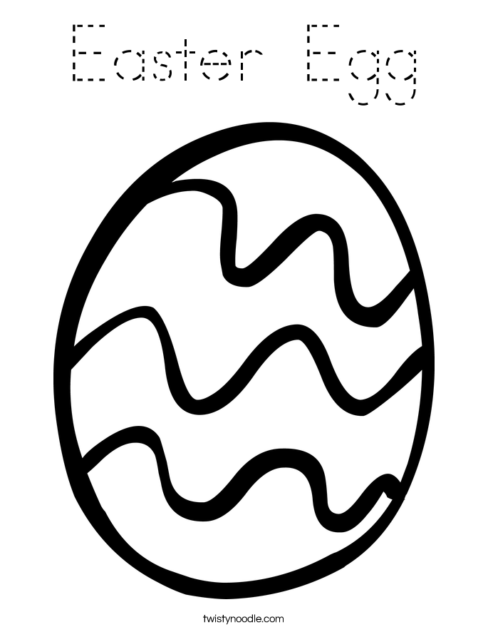 Easter Egg Coloring Page