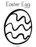 Easter Egg Coloring Page
