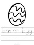 Easter Egg Worksheet