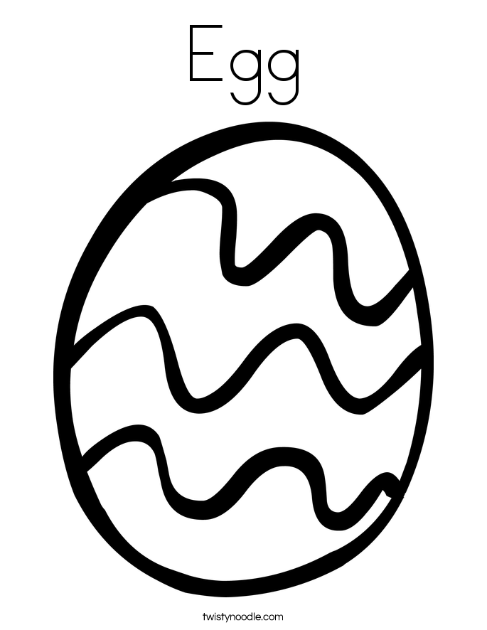 Egg Coloring Page