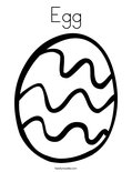 Egg Coloring Page