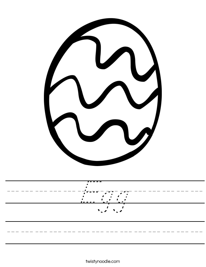 Egg Worksheet