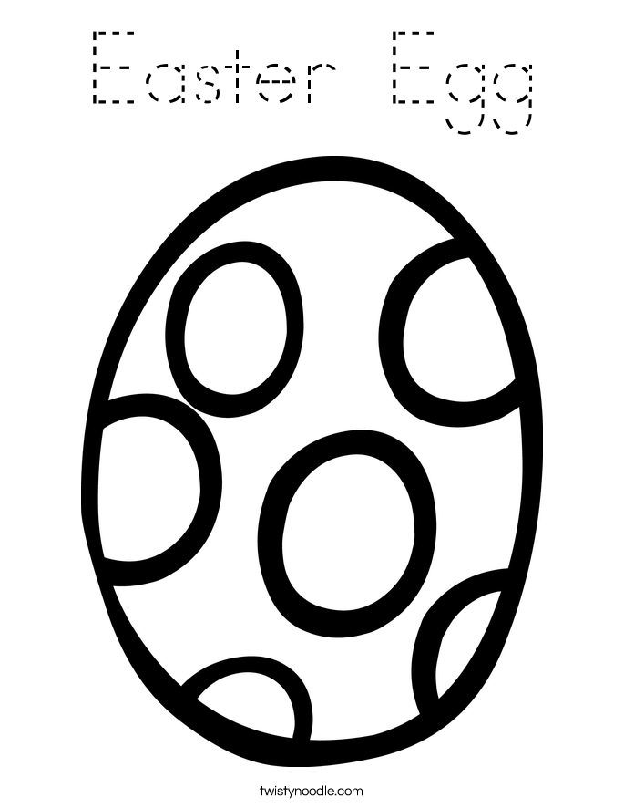 Easter Egg Coloring Page