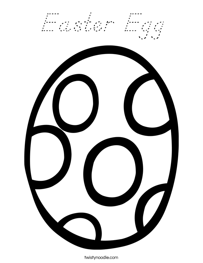 Easter Egg Coloring Page
