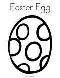 Easter Egg Coloring Page