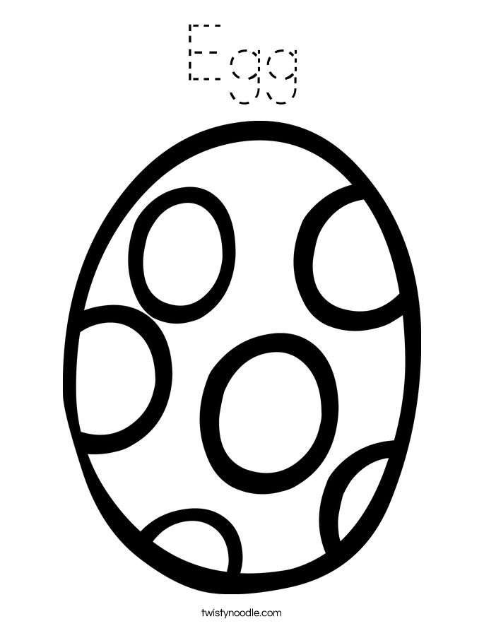 Egg Coloring Page
